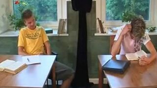 BB Bang-Out In A Classroom And Facialcum