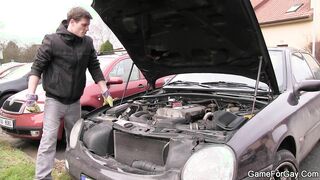 This Dilf Has To tempt The Van Mechanic