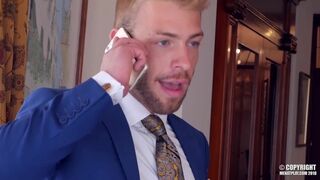 Sizzling Jock Gabriel Phoenix Gets Pummel by Monstrous Trunk