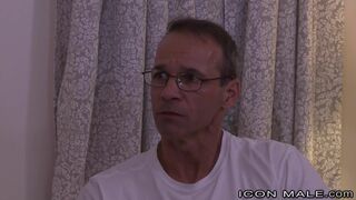 Older Mature Dude has Bang-Out with Youthful Fur Covered Muscle Father