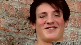 Youthful Fag James Lain Jacking off until Spunking Vigorously
