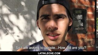 LatinLeche-Marvelous Gay-For-Pay Teenage Deepthroats and Plumbs Stranger on Camera for Cash