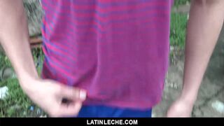 LatinLeche - 2 Steaming Teddies Cum on a Gay-For-Pay Boy