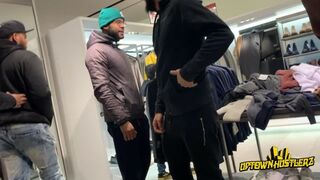 DOMINICAN THUG FULL SALUTE IN SWEAT TROUSERS