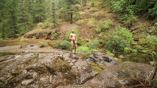 Dad Jerking at Public Woods Campground