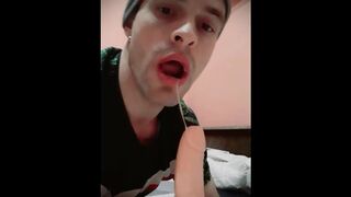 Oral Job Additional Spit. Deep-Throating Rapid and Rigid.