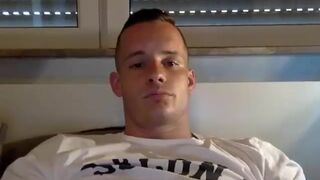 glamorous clean-shaved Muscle Teddy Wanking His hefty fuckpole