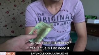 Real Estate boy Fellates giant man sausage