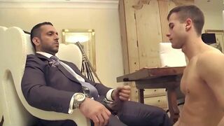 Prosperous Muscle Father And His Fckboy