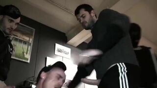 Got His backside Wrecked By Trio XXL dongs