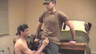 Hetero Army twunk Serviced