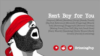 [Gay Audio] Your Bulky Rent Fellow Makes Your Wishes Come True