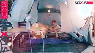 ⛺️ STAXUS :: SUMMER CUMP ! 2 mates give free-for-all rein to their enthusiasm in a petite and torrid tent.