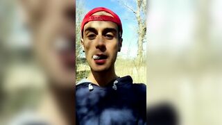 deep-throats gay-for-pay older knob ,gulps elder spunk and drains off at public