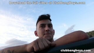ClubBangBoys Spanish Twunk Pounding on the Beach POINT OF VIEW
