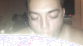 Me gargling some superb backside thug knob