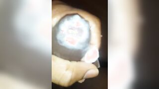 Mandingo fapping off with spunk