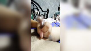 Japanese steaming boy hand-job spunk geysers