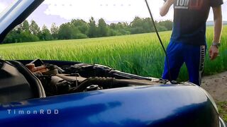 The man was sexually sexually aroused by a passer-by who helped him fix his violated truck