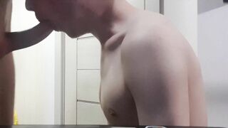 Russian teenager superslut toughly spunk in throat