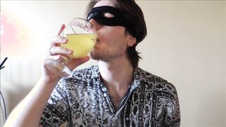 Frolicking with my monstrous manhood + Urinate and jizm swallowing