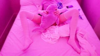 Femboy Enjoys Her Shark Fucktoys