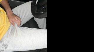 cruising uber penetrates a school college girl condom-free in the truck in public and jizzes inwards his bootie outdoor