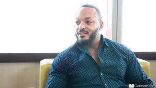 Dark-Hued Spunk-Pump Spreads Adrian's Arse Broad Open In The Bathroom