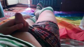 Мастурбация в чулках two