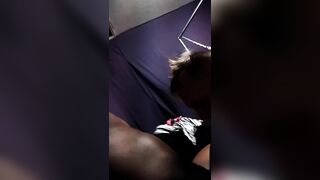 BIG BLACK COCK Bj'ed To Completion With Cum-Shot