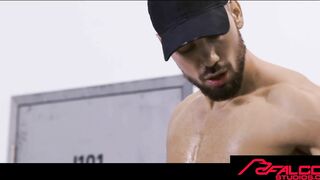 FalconStudios - Crimson-Super Hot Faggot trio Ways - Jocks And Hunks Ravaging Rock-Stiff In three Ways