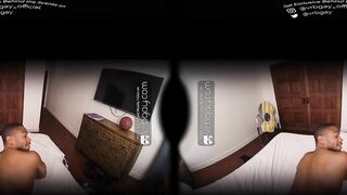 VRB Homo: Super-Steamy Ebony Jake Waters Tears Up a Homie for the Very First Time and Yells | VR Porno