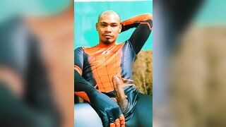Juan Carlo Felipe - Spiderman Cosplayer Wanks with Jizz Shot