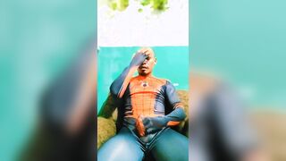 Juan Carlo Felipe - Spiderman Cosplayer Wanks with Jizz Shot