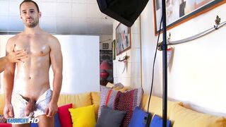 Super-Steamy Rigid Torn Neighbor Seb is Back to let us to masturbate his big rock-hard-on !