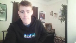 Bony fellow disrobes bare On web camera