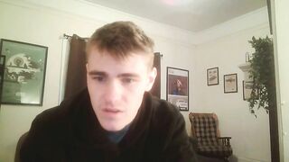 Bony fellow disrobes bare On web camera