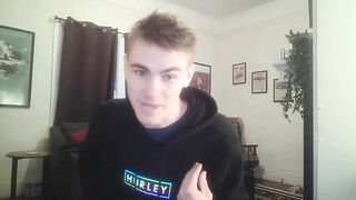 Bony fellow disrobes bare On web camera