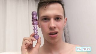 Supah Sizzling Lad Aaron A Rides A Rubber Trouser Snake So Firm!