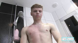 Ultra-Adorable Light-Haired James T Wanks And Fingers His Tight Donk!