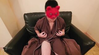 Japanese / Continiuous Dry Orgasm with Only Puffies Jerking and Moaning Crazily/ jol / solo mal