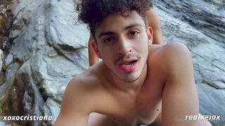 Cristiano (XOXOCristiano) And Gio (realxgiox) Flip poke On The Side Of A Mountain