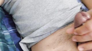 My morning wanking routine . three jism in a row