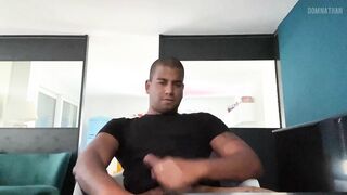 Immense nutsack slobbering precum uncut gigantic stud lollipop