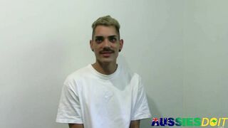 Blue Saw Aussie Fag Beckett Drains His Stiff Hard-On