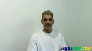 Blue Saw Aussie Fag Beckett Drains His Stiff Hard-On