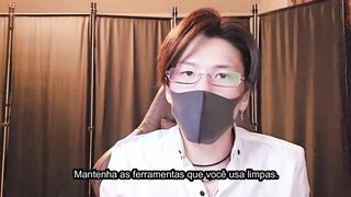 [Episódio four: explicação de Koromaru-sensei sobre masturbação da próstata, versão em português]