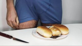 Food porno #3 - Molten Dogs - Smearing my man-meat in toppings