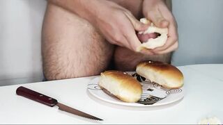 Food porno #3 - Molten Dogs - Smearing my man-meat in toppings