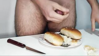 Food porno #3 - Molten Dogs - Smearing my man-meat in toppings